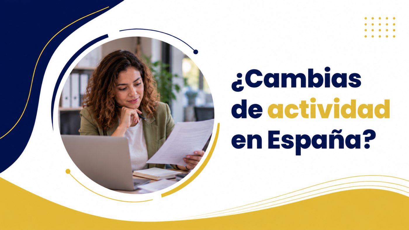 ¿Cambias de actividad en España_